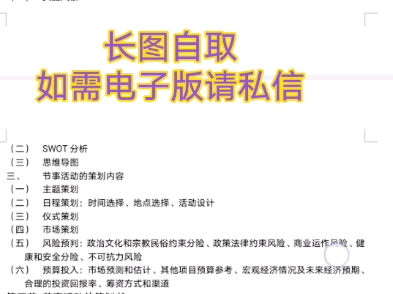 《节事活动运营管理》长图自取,如需电子版请私信哔哩哔哩bilibili