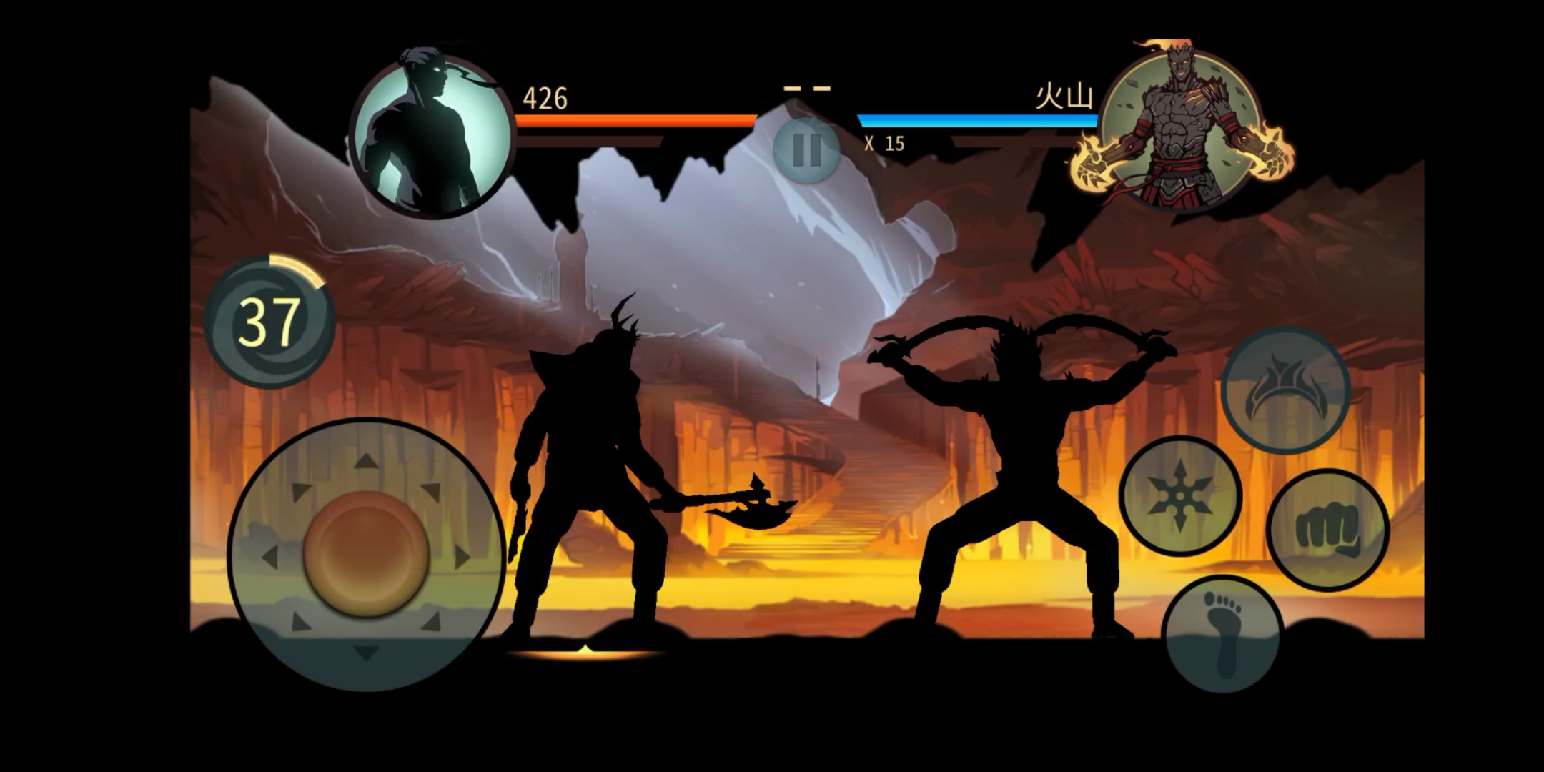 暗影格斗2:vs火山 不急,跟他耍耍