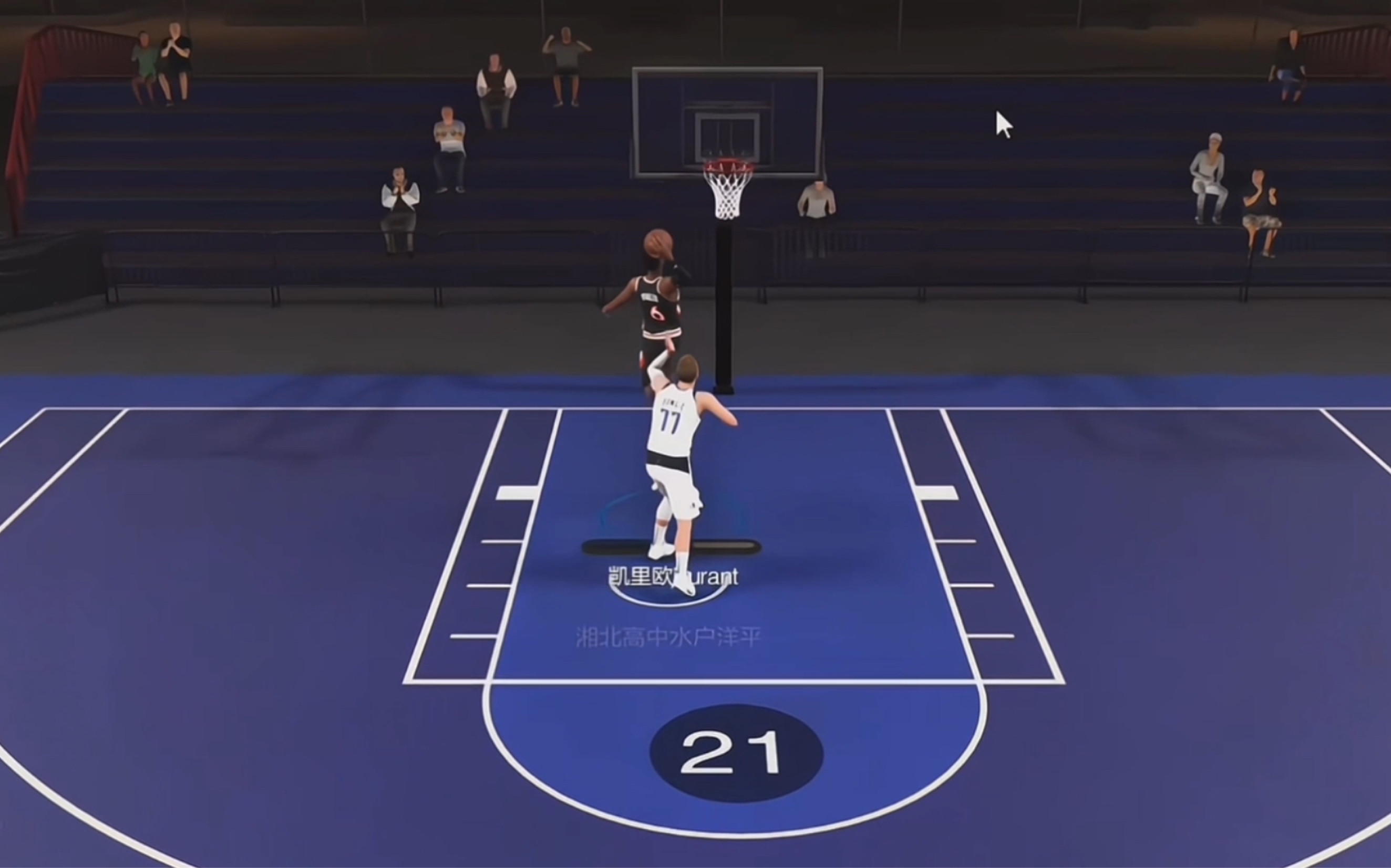 扣篮大赛冠军迪亚洛逮着东子就是扣