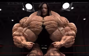 谁说女子不如男？这TM才叫肌肉女!排面健身健美女生美女妹子女孩女神模特DMS比赛IFBB竞技职业业余wwe大力士WWE增肌教学教程mma引体向上精神氮泵励志女性