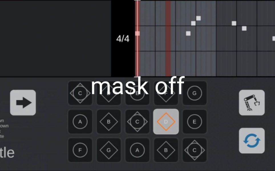 光遇mask off簡譜笛子版(sky studio)