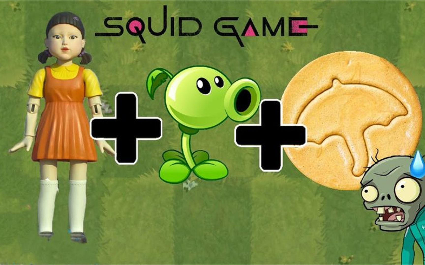 活动作品植物大战僵尸糖饼加木偶女孩加豌豆射手