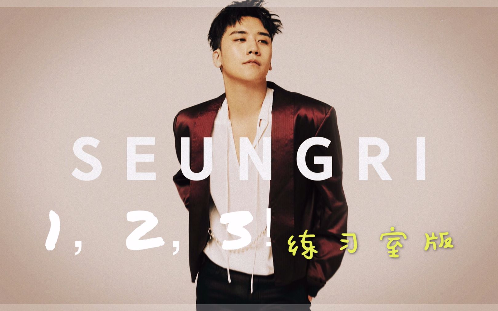 【BIGBANG】SEUNGRI  1, 2, 3! DANCE PRACTIVE 练习室 高清中字哔哩哔哩bilibili