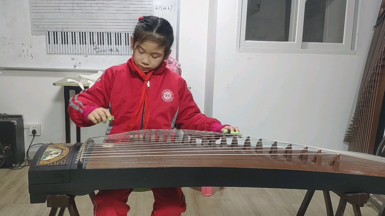 【古筝/学生演奏】三级曲目《紫竹调》演奏:金安娜(8岁)