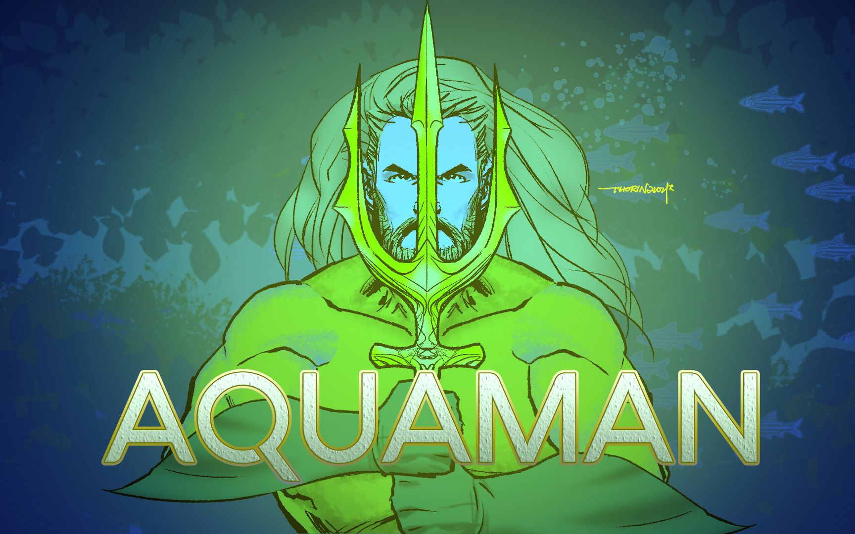 【thorinart】自制dc超级英雄aquaman海王小动画