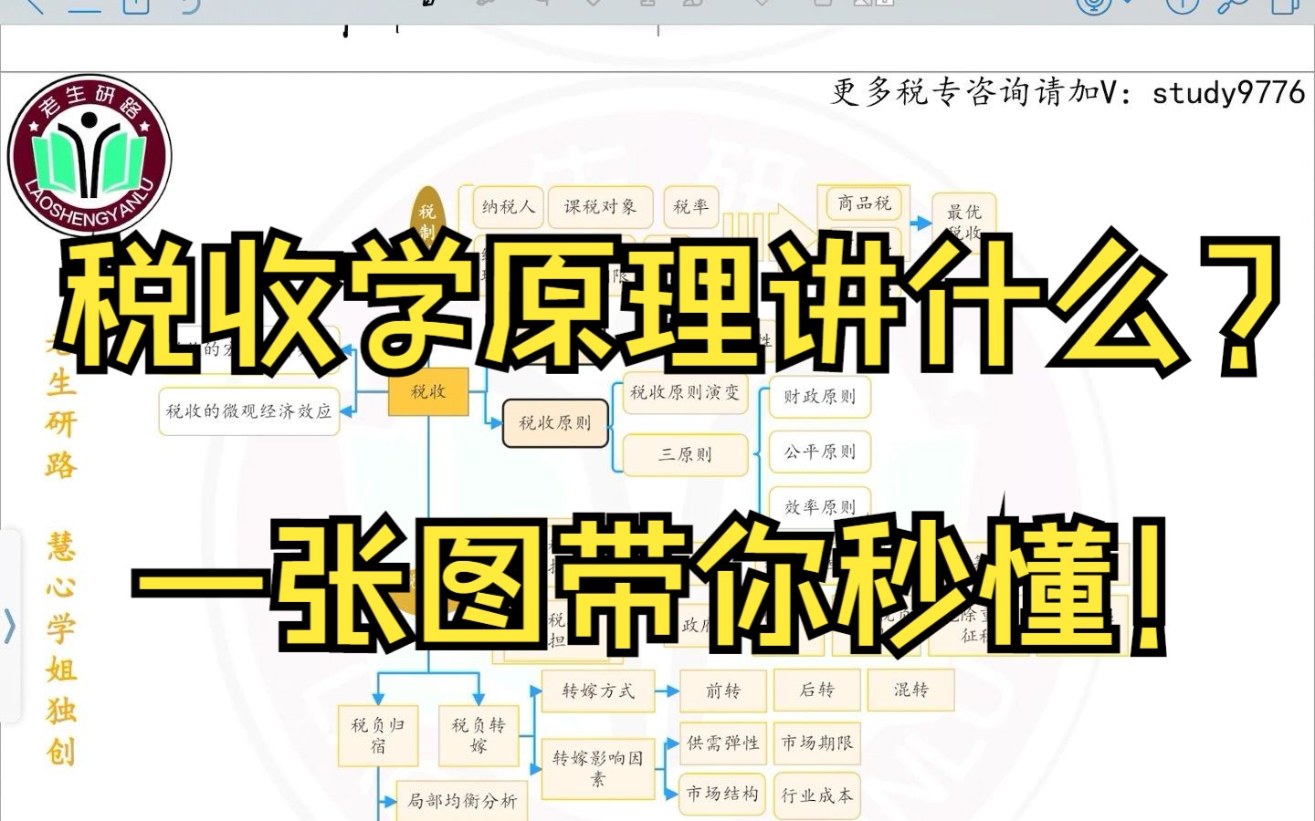 【史诗级提分干货】全网最好理解的税收学原理框架——讲透433税专税收学原理!||433||税收学原理||税务专硕||哔哩哔哩bilibili