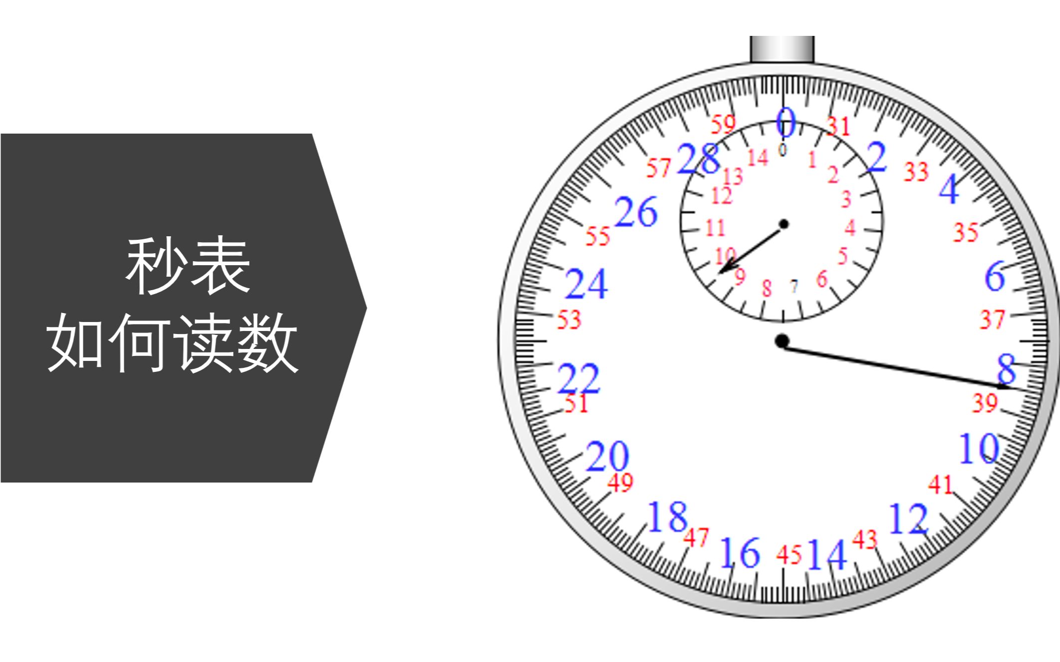 秒表如何读数哔哩哔哩bilibili