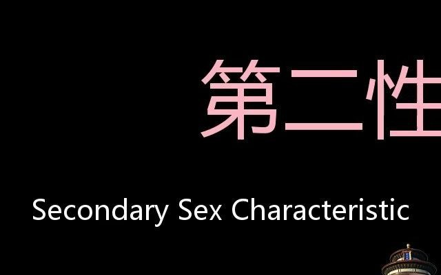 第二性征 Chinese Pronunciation Secondary sex characteristic哔哩哔哩bilibili