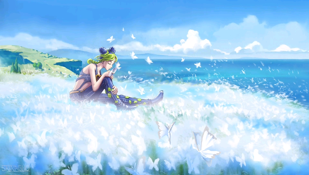 板绘空条徐伦绘画过程