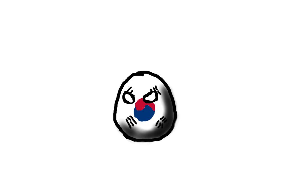 【波兰球】今天画个韩国球(不喜勿喷)