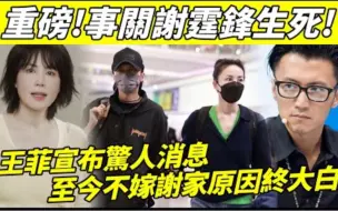 Tải video: 王菲突然宣布惊人消息，事关谢霆锋生死！ 相恋20年至今不嫁谢家原因终大白！ 谢霆锋脸色铁青愤怒离家！