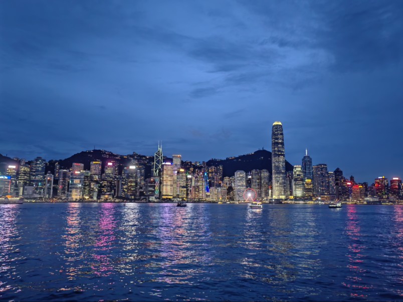 香港之维多利亚港和紫荆花广场风景生活记录