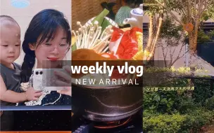 【weekly vlog】生活搭子碎片时间｜台风天宅家烘焙找乐子｜一家三口给婆婆过生日｜队友饭后快走三公里累瘫｜台风天教培人继续搬砖｜微胖星人尝试无袖穿搭｜