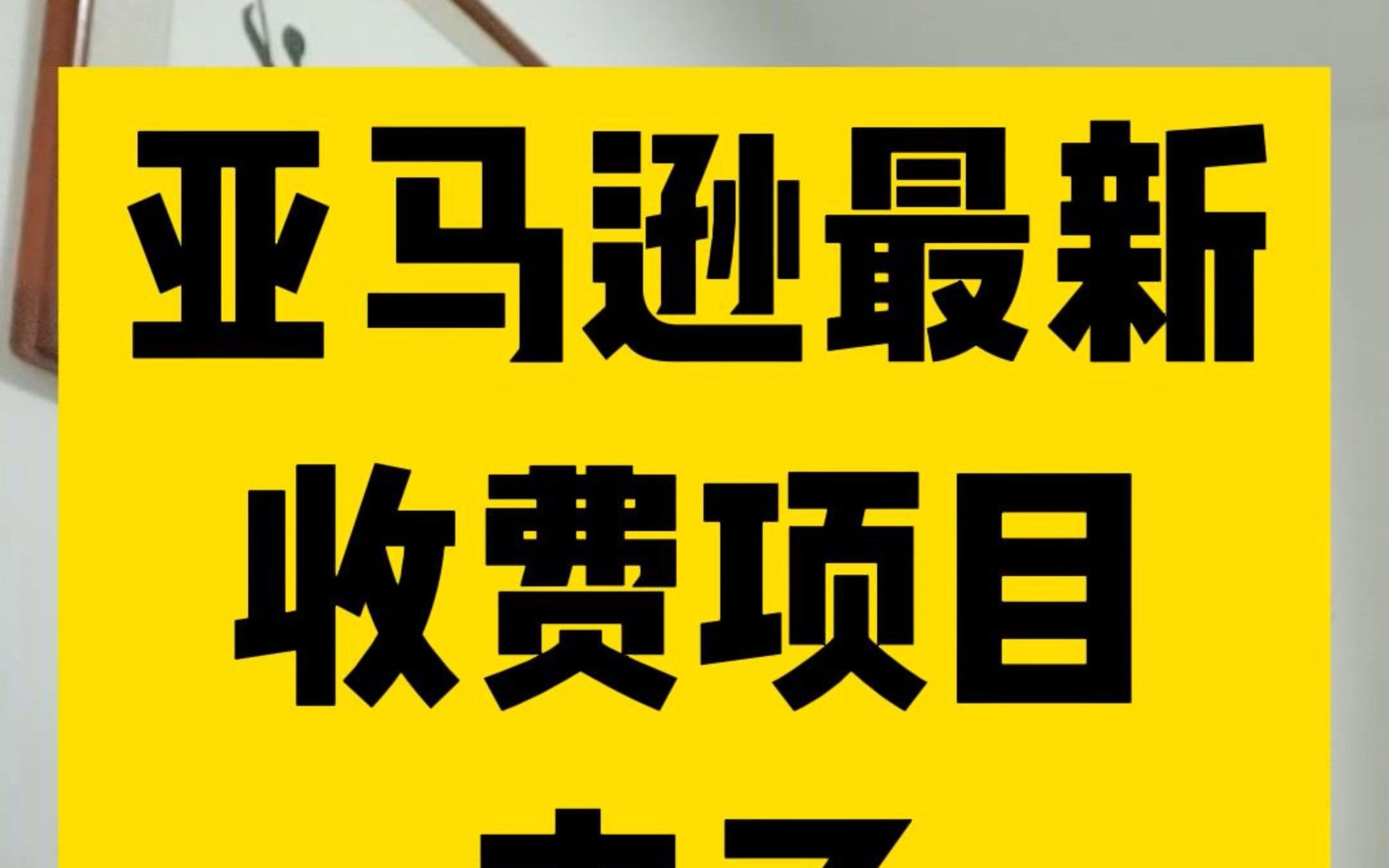 亚马逊新收费来袭 #亚马逊跨境 #亚马逊开店 #亚马逊选品哔哩哔哩bilibili