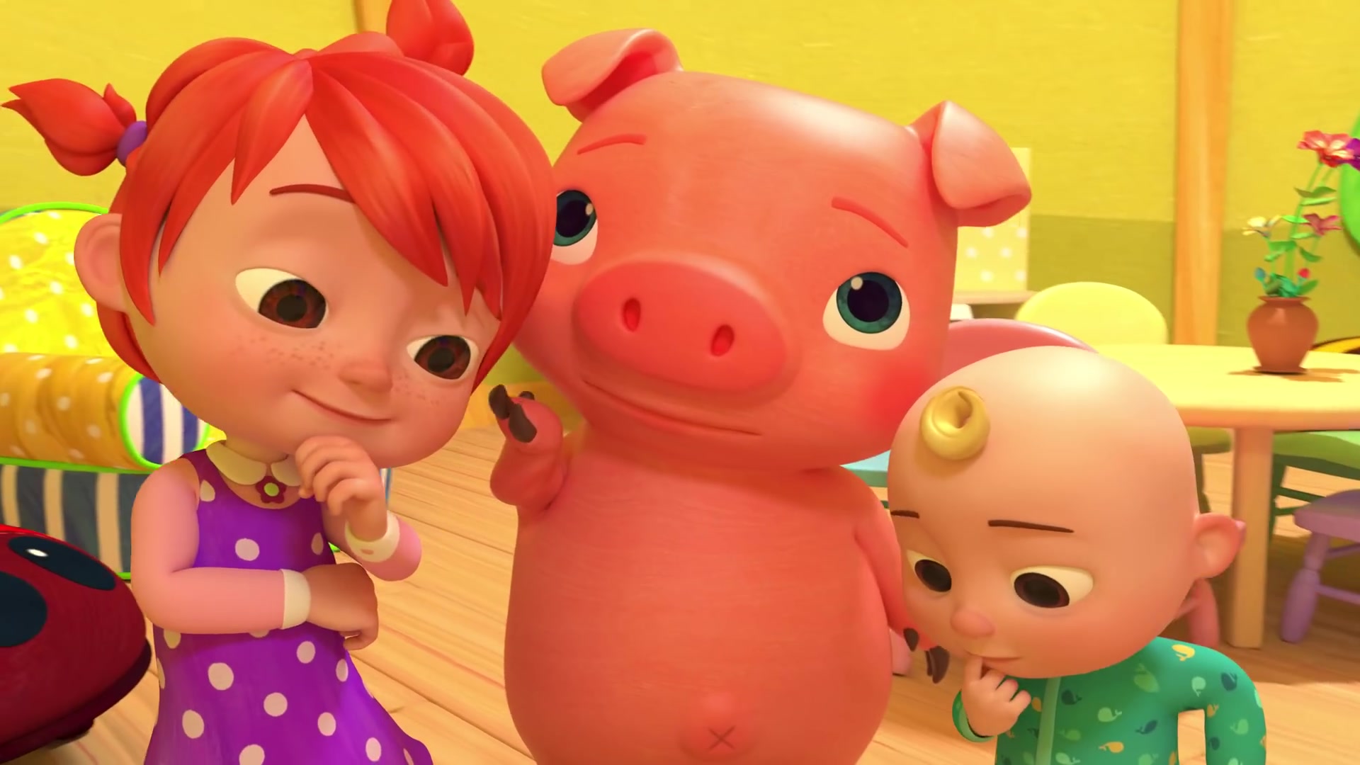 hot cross buns _ cocomelon童谣和儿童歌曲 亲子教育 动画 卡通 色彩