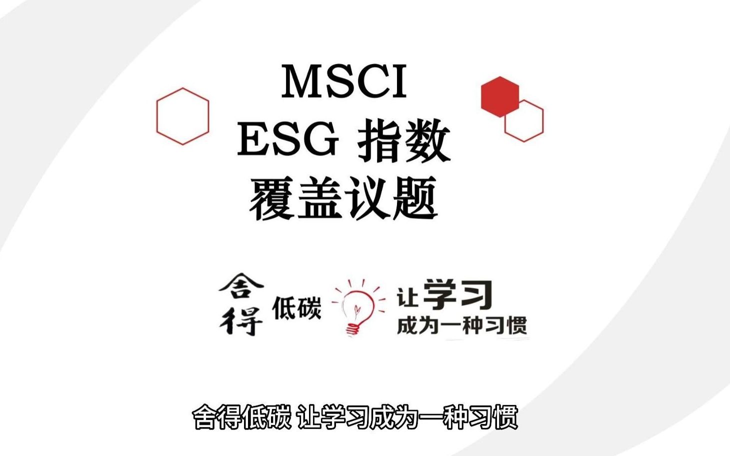 MSCI ESG 指数覆盖议题哔哩哔哩bilibili