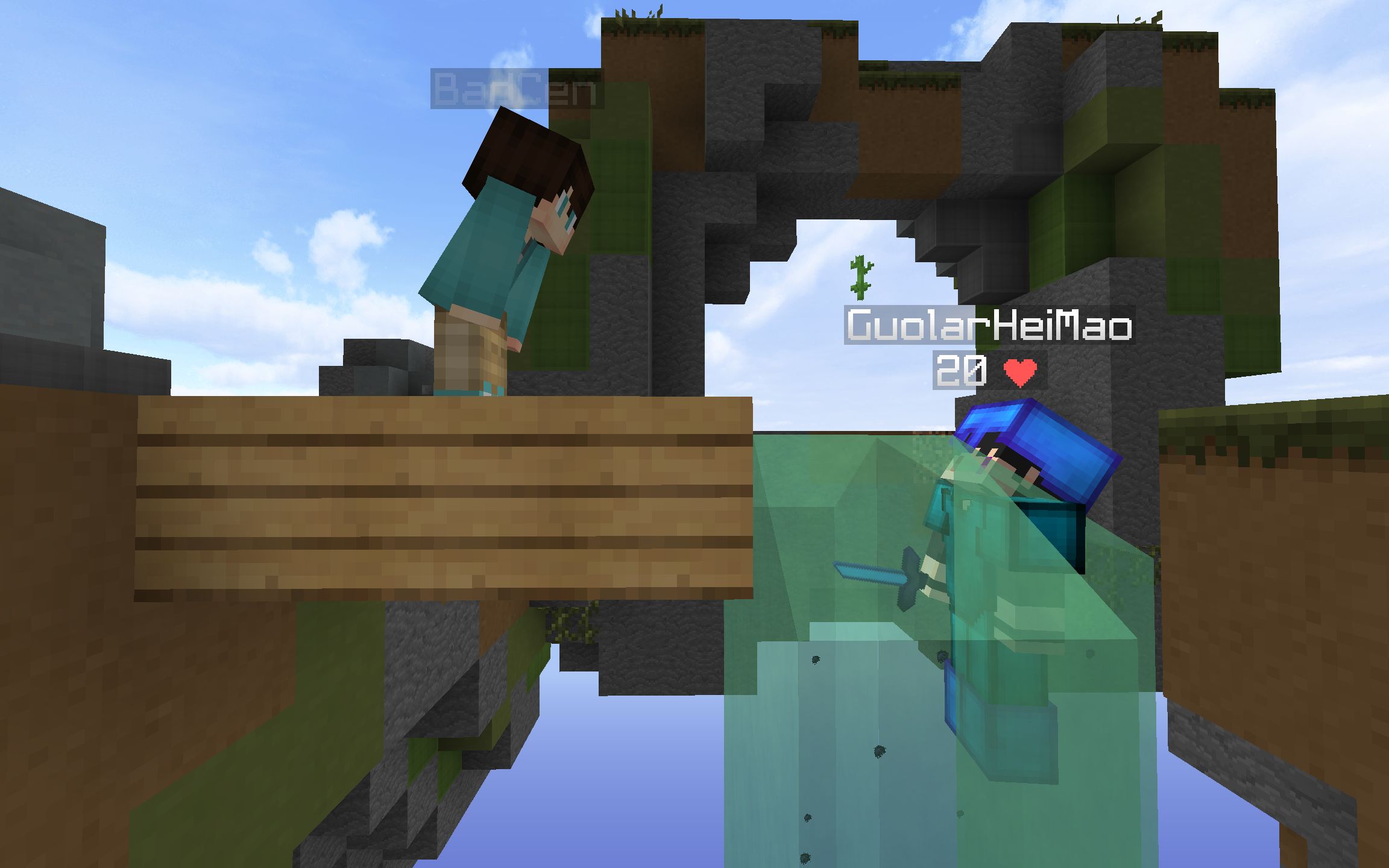 当你在三名高玩的追杀下通关minecraft-大炒面制造者Cen-大炒面制造者Cen-哔哩哔哩视频