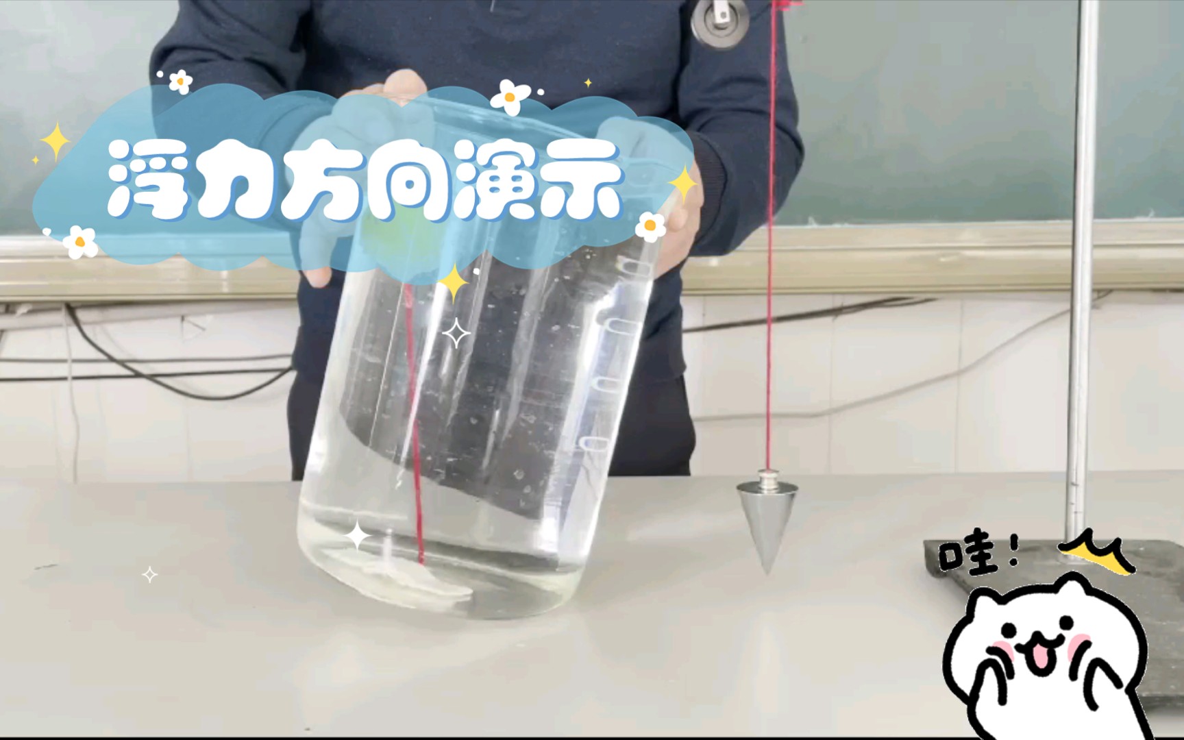 浮力方向演示