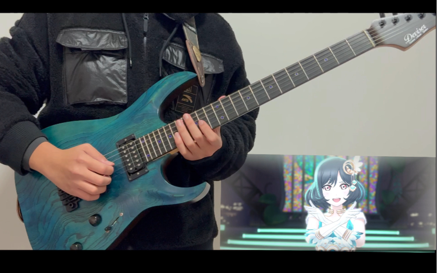 [图]「Lovelive」三船栞子—翠いカナリア(翠色金丝雀) 电吉他Cover