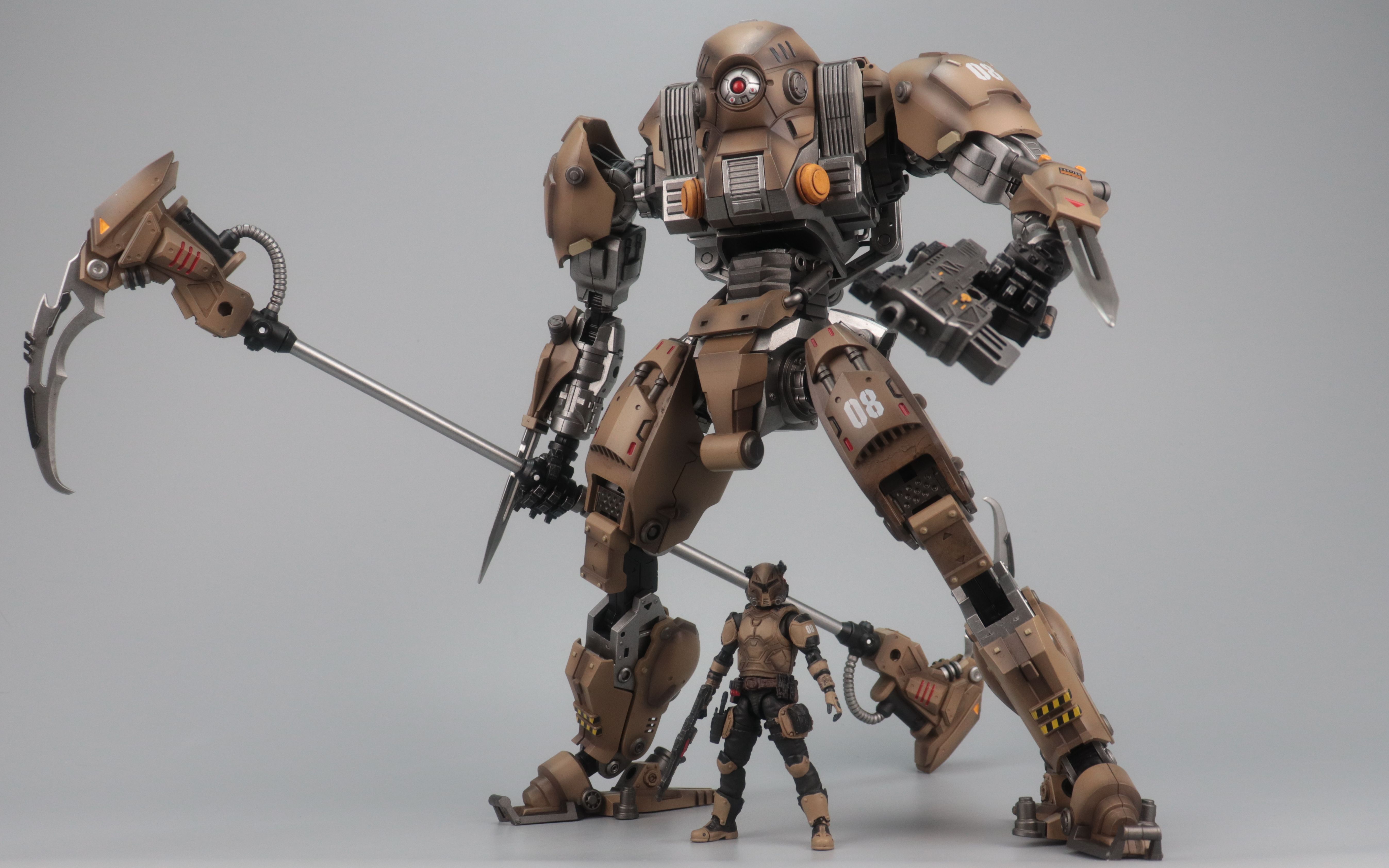 【开盒分享】暗源 1/18 重镰刑天机甲