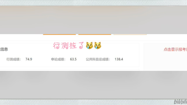 国考出成绩了,行测有点拉啊(74.9+63.5)哔哩哔哩bilibili