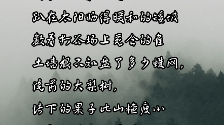 原创诗歌《故乡》哔哩哔哩bilibili