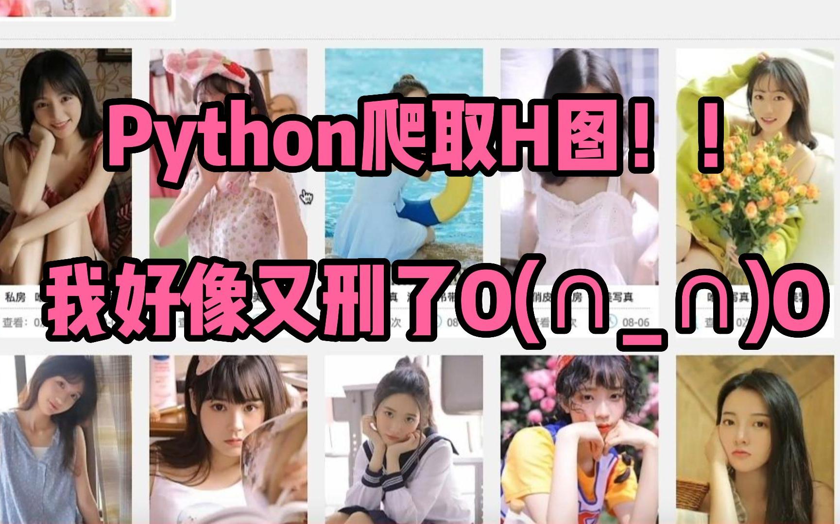 【Python爬虫】Python爬取H图!网友:我又刑了!(Python下载|Python安装|pycharm安装)哔哩哔哩bilibili