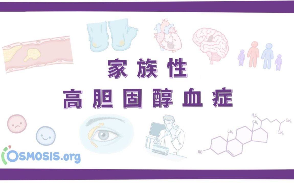 【预习】家族性高胆固醇血症 Familial Hypercholesterolemia(中英字幕)哔哩哔哩bilibili