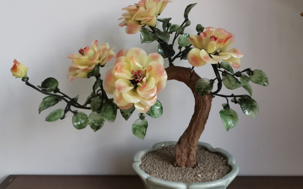 【料器盆景】看看最近淘到的神仙料器盆景