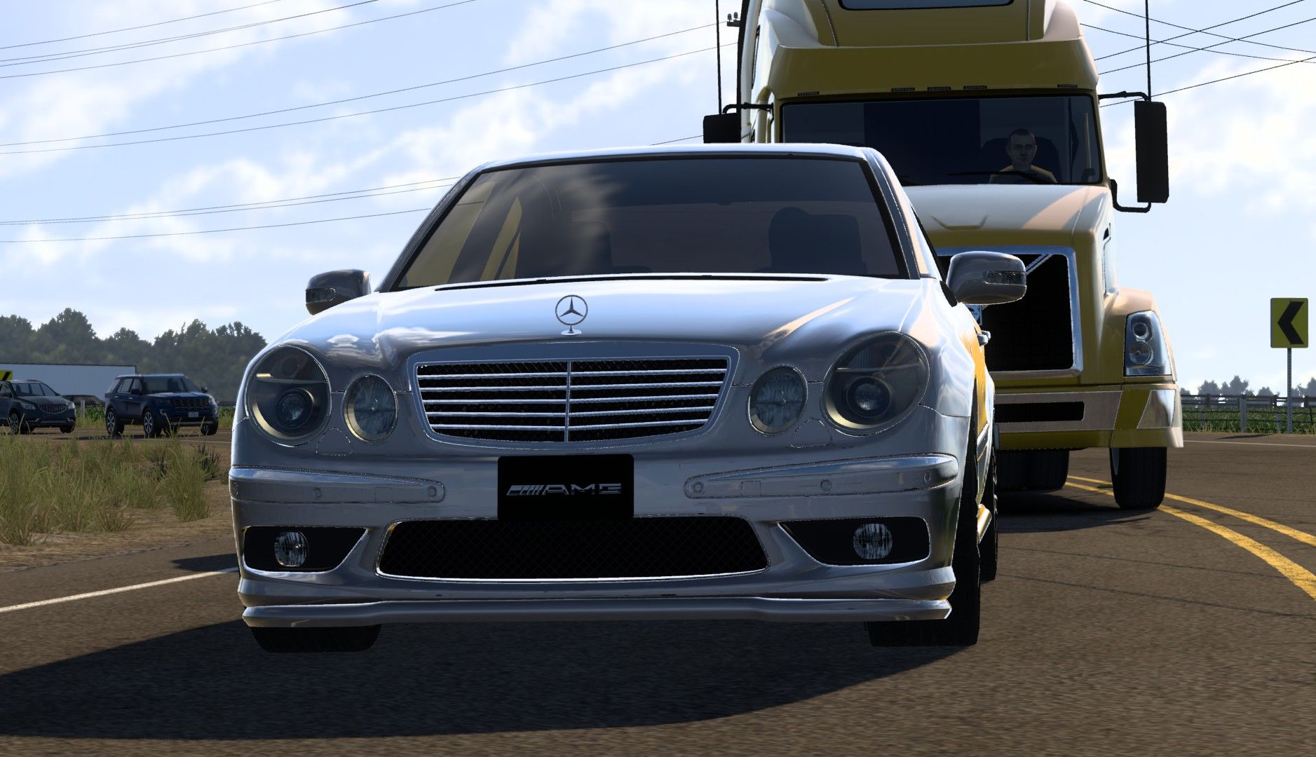 欧美卡通用mod:奔驰 e55 amg w211 1.49