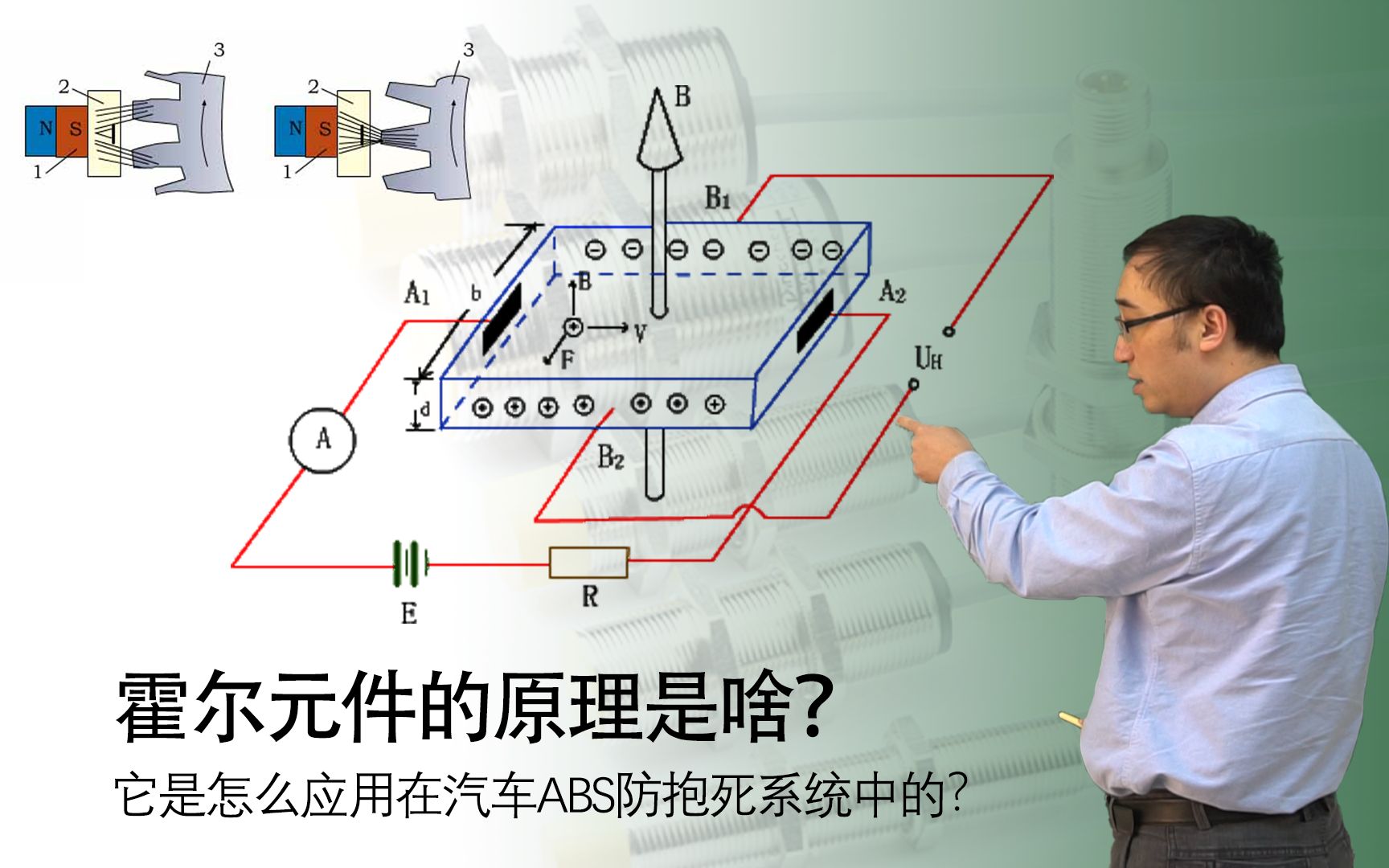 [图]霍尔效应是什么？车速表是如何测量汽车速度的？李永乐老师讲霍尔传感器