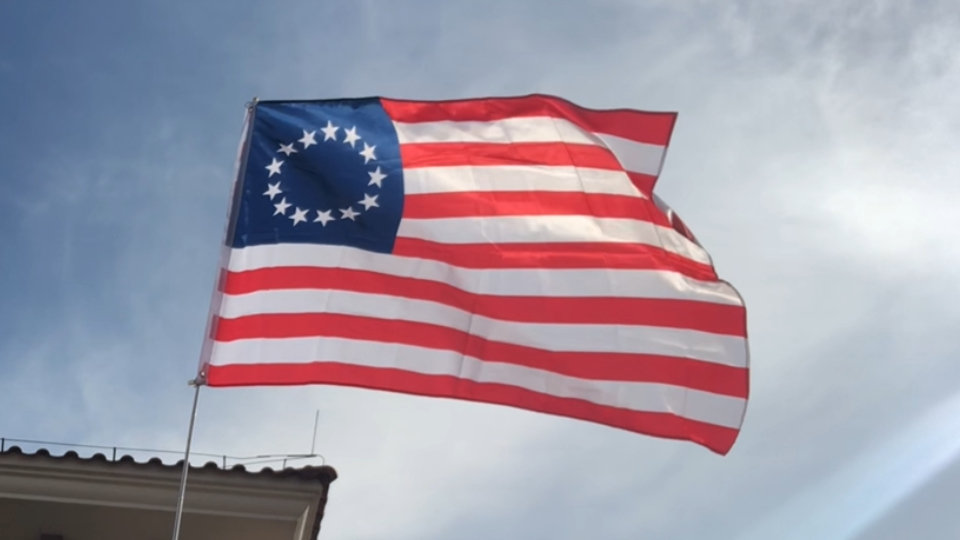 初版美国国旗(13 stars flag/betsy ross flag)