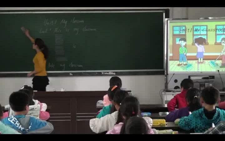 四上:《Unit 1 My classroom》公开课获奖课2 (有课件教案 ) 人教PEP版小学英语四年级上册哔哩哔哩bilibili