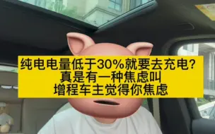 下载视频: 纯电电量低于30%就要去充电？真是有一种焦虑叫增程车主觉得你焦虑