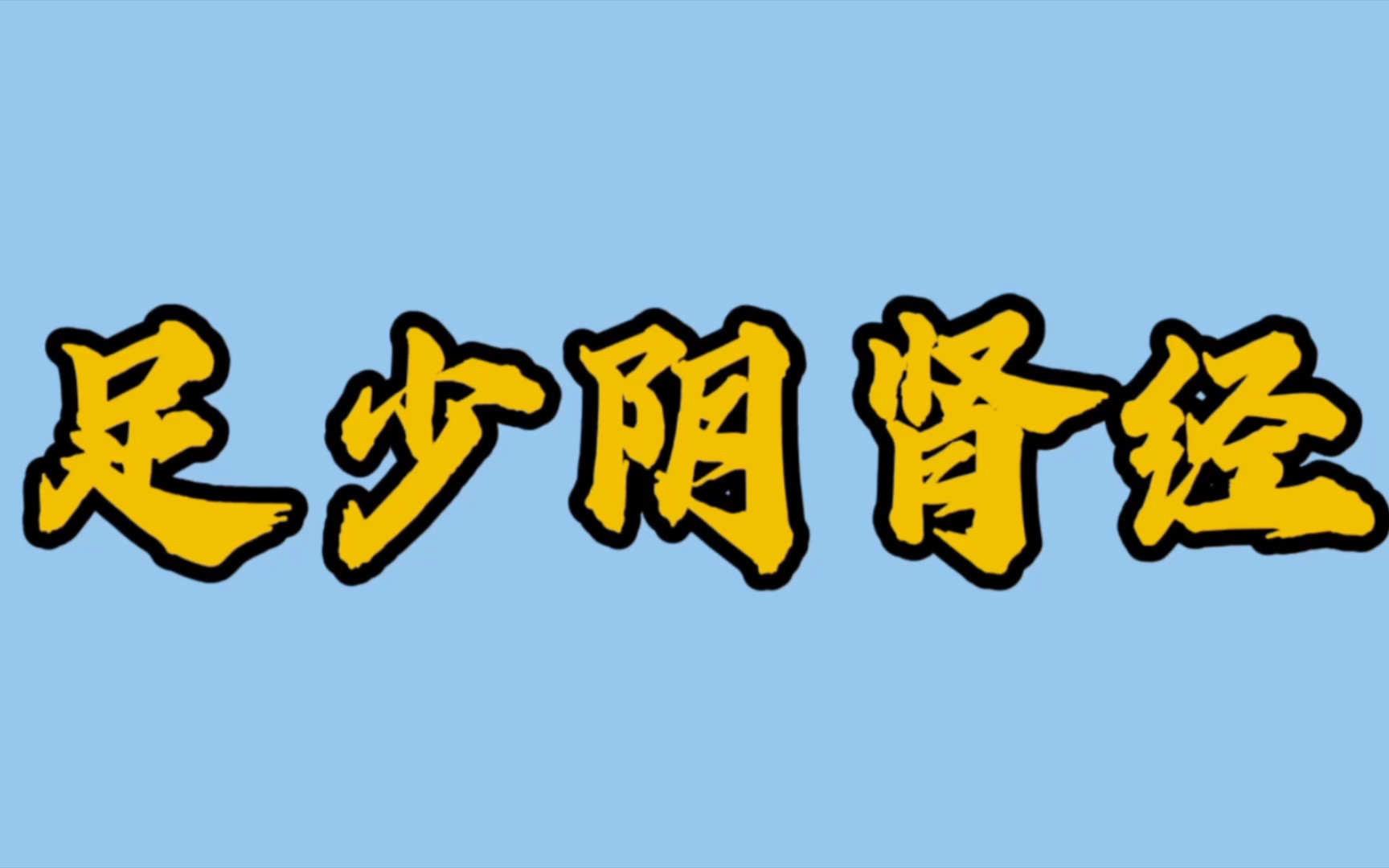 足少阴肾经经络及其穴位讲解哔哩哔哩bilibili