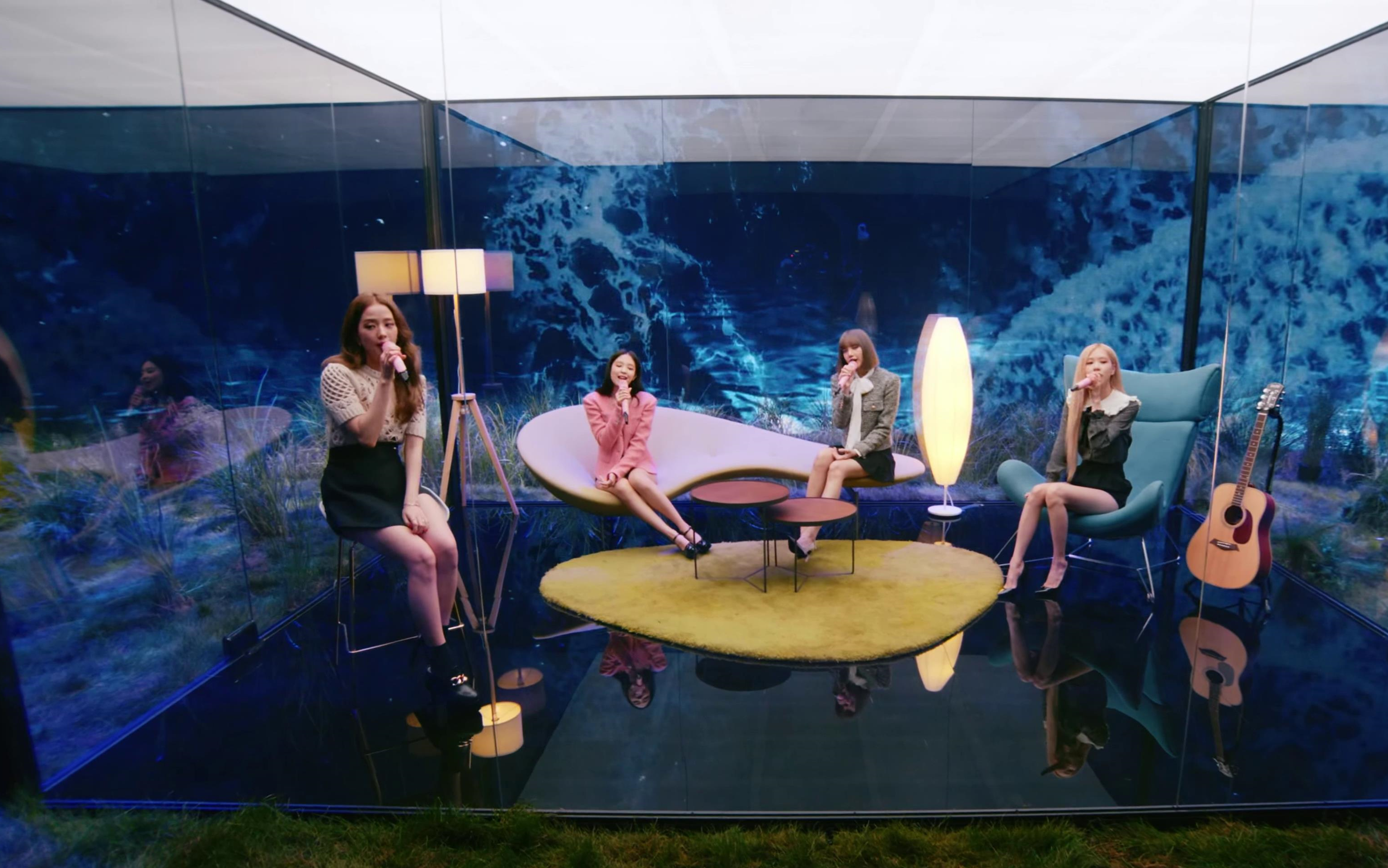 【4k中英歌词版】blackpink-stay 新粉墨舞台 dear earth唯一演唱的