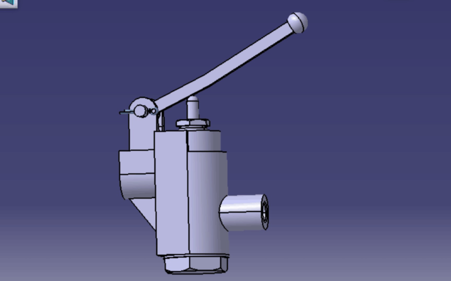 catia基础假期练图(一)手压阀_哔哩哔哩_bilibili