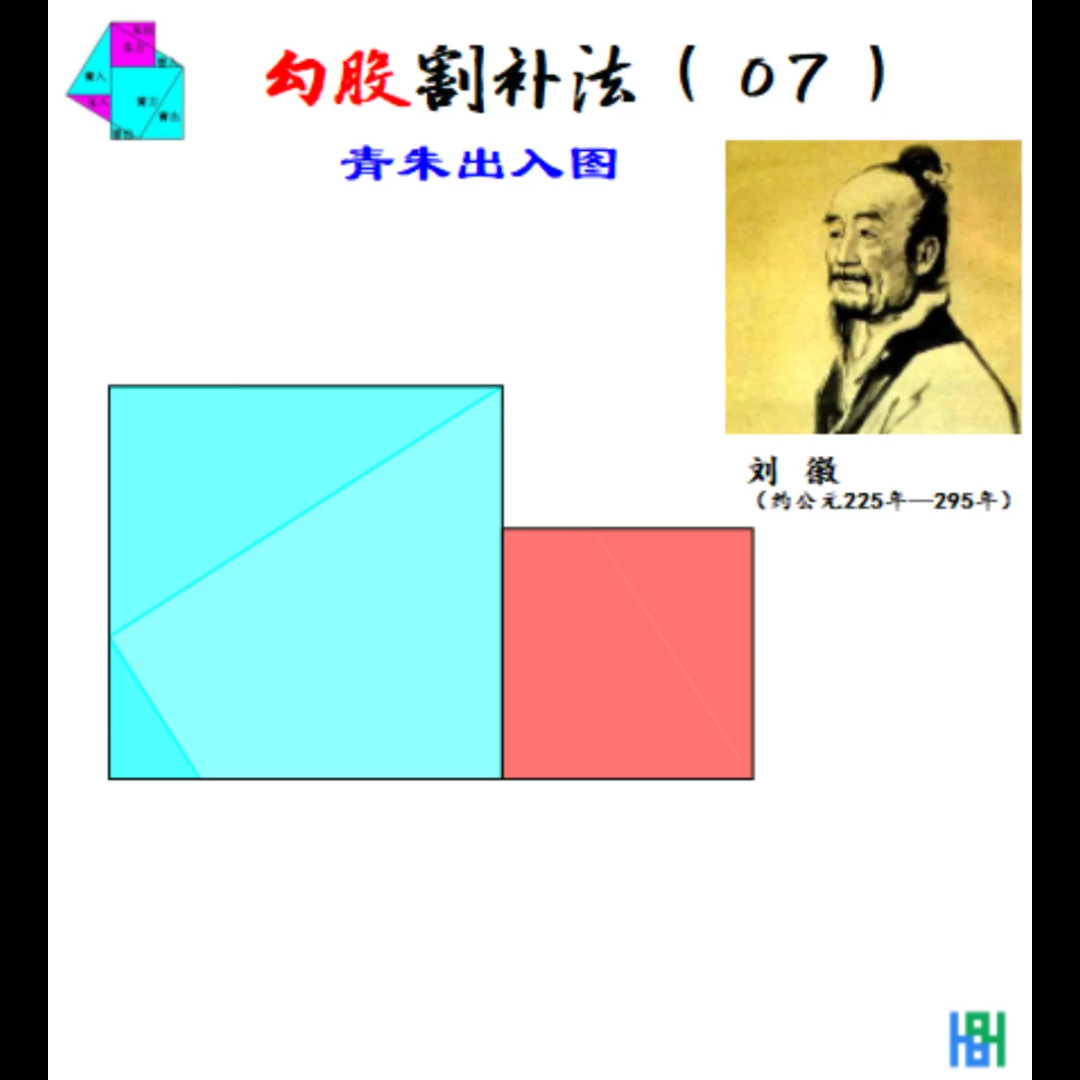 勾股割补07-青朱出入图