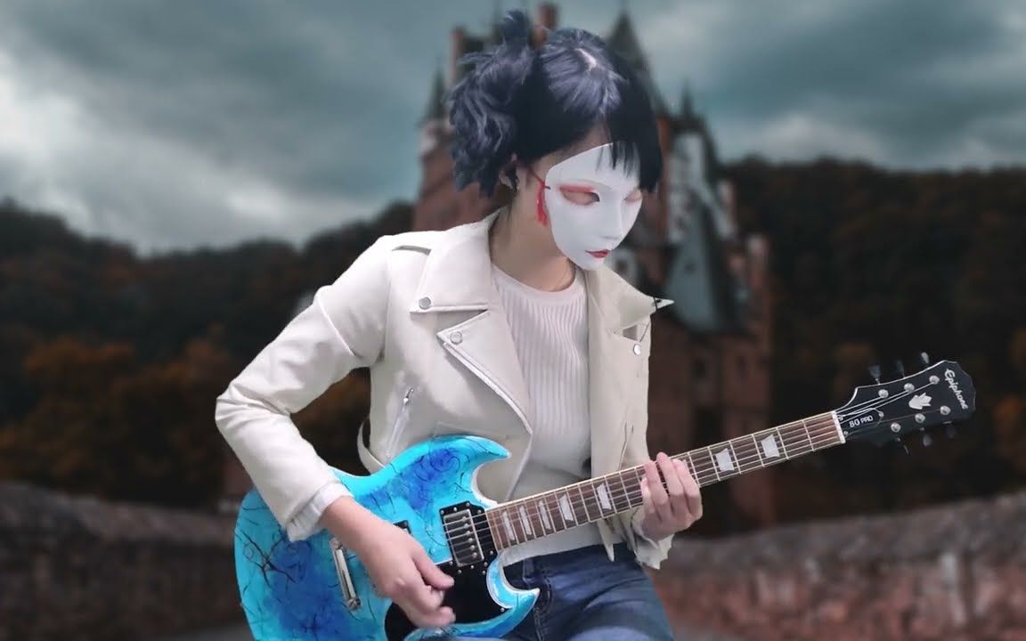 韩国女吉他手Nacoco 面具展示