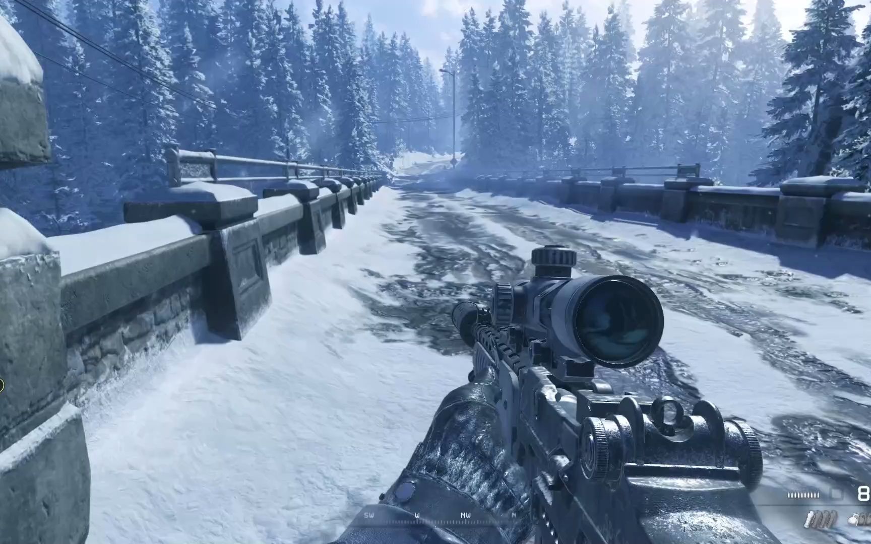 使命召唤6:现代战争2 第三章p1特别手段 与大叔二人身在冰天雪地之中