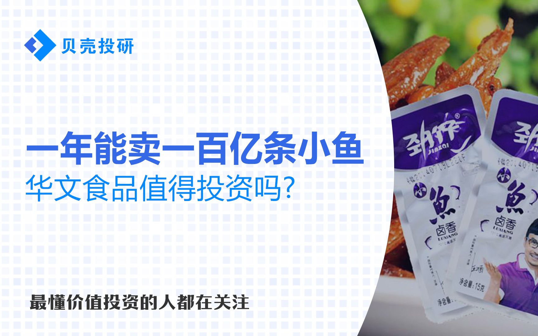 年销12亿包!靠卖一块钱的小鱼干上市的华文食品,未来前景如何?哔哩哔哩bilibili