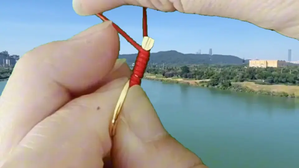 钓鱼钩快速绑法Fishing hook quick tie method #Shorts 