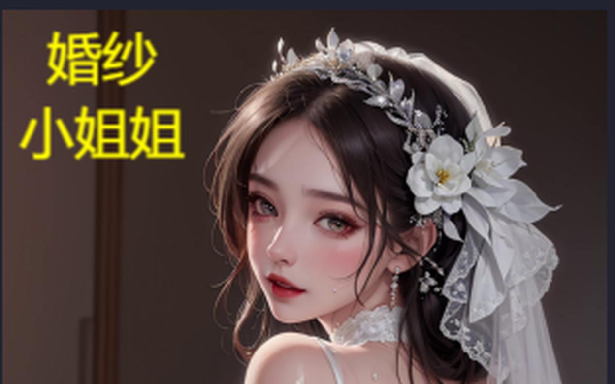 ai绘画之与婚纱小姐姐结婚