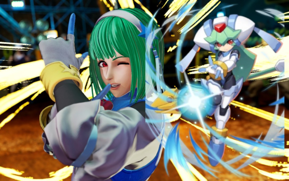 【拳皇15mod】麻宫雅典娜 洛克人zx/zxa 潘多拉配色mod演示_哔哩哔哩