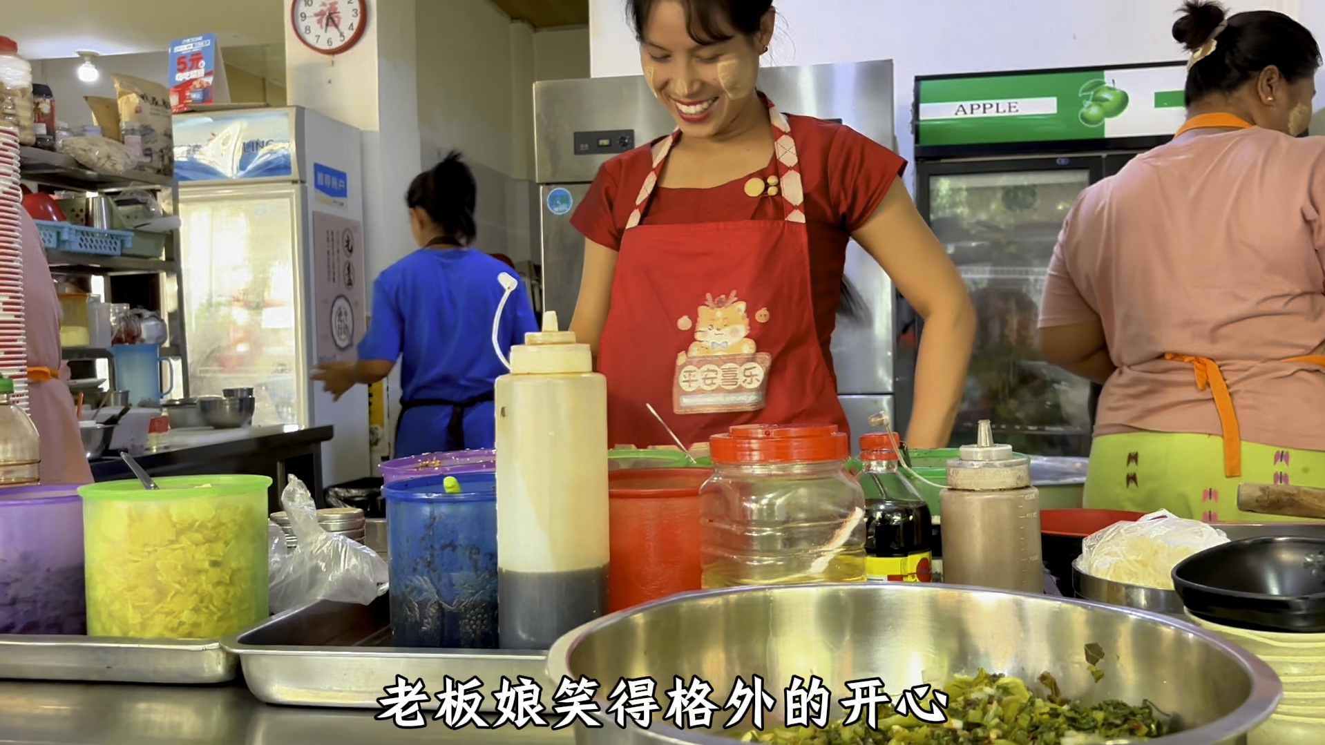 和缅甸女友吃饭花了40元