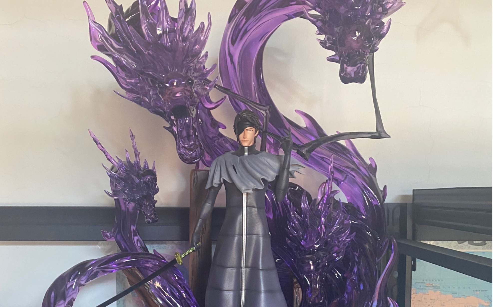 死神手办系列:圆梦 千年血战篇 五龙蓝染(透明款)