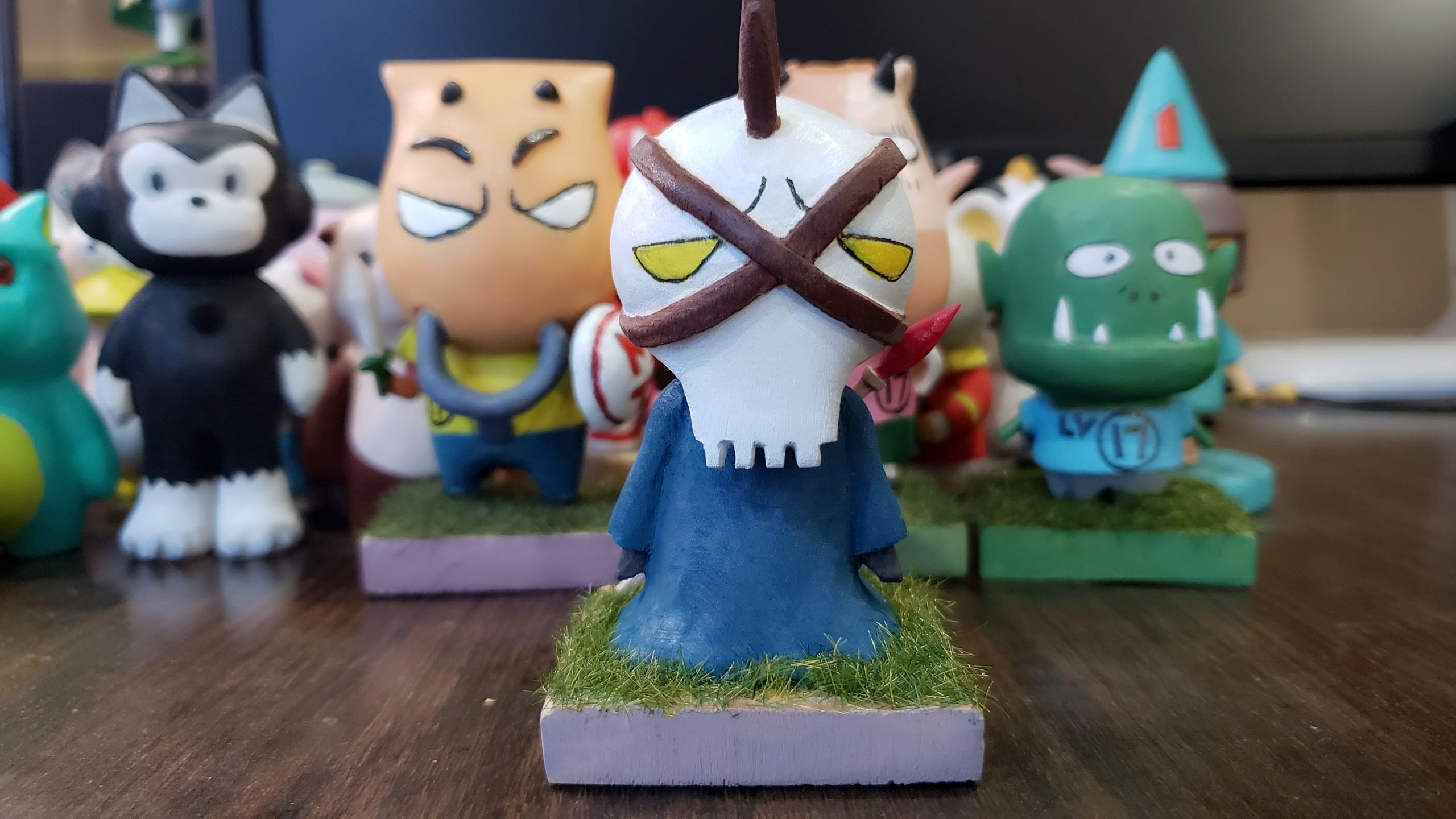 木雕手办,《我叫mt》法丝,人不犯我我不犯人