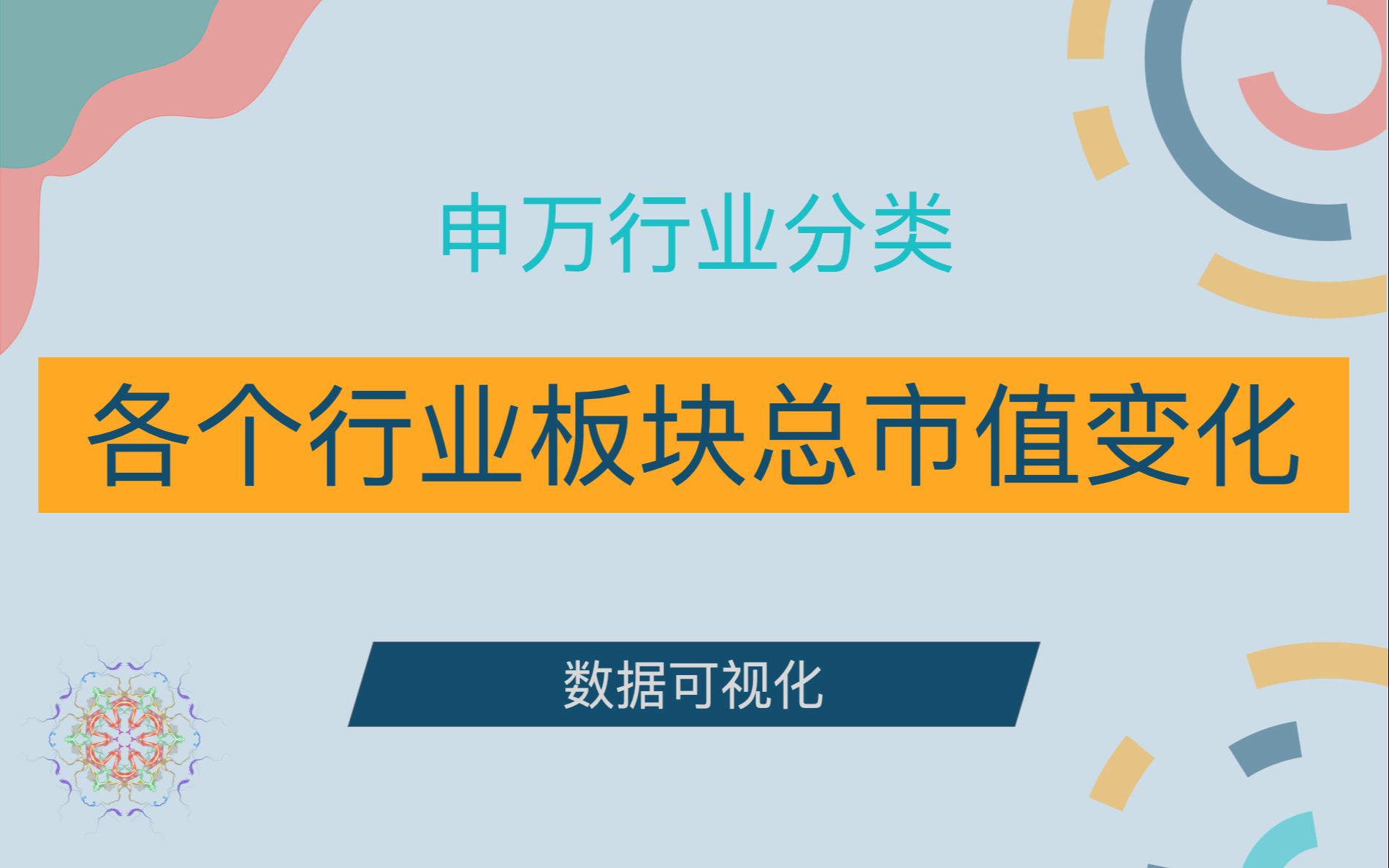 【股票】各个行业板块上市公司总市值月度变化哔哩哔哩bilibili