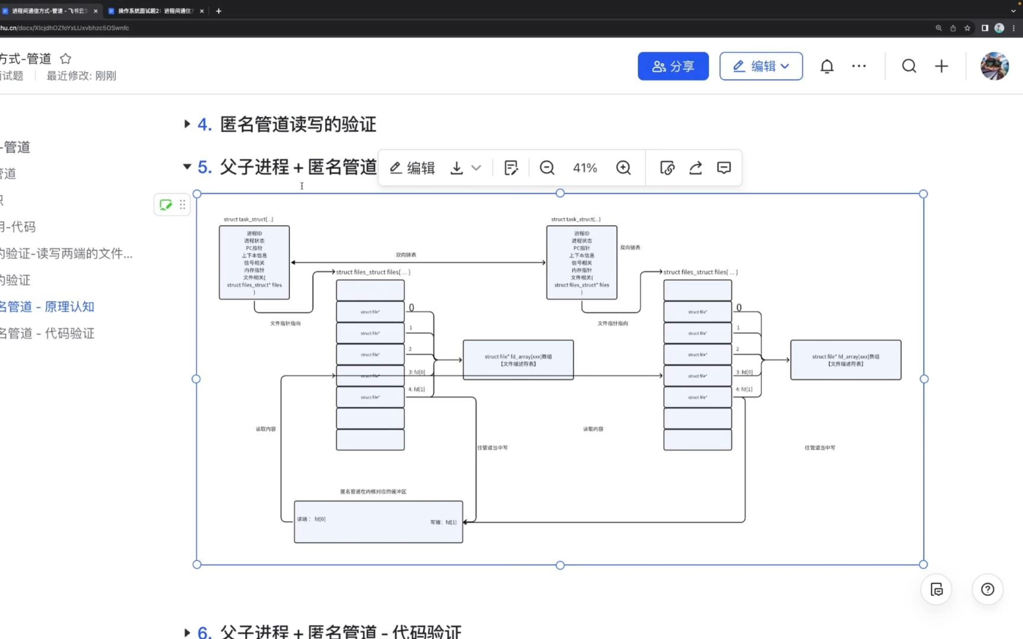 【美团/滴滴面试题】进程间通信方式管道5. 父子进程 + 匿名管道  原理认知.系列视频, 涉及管道,共享内存,消息队列, socket等等哔哩哔哩bilibili