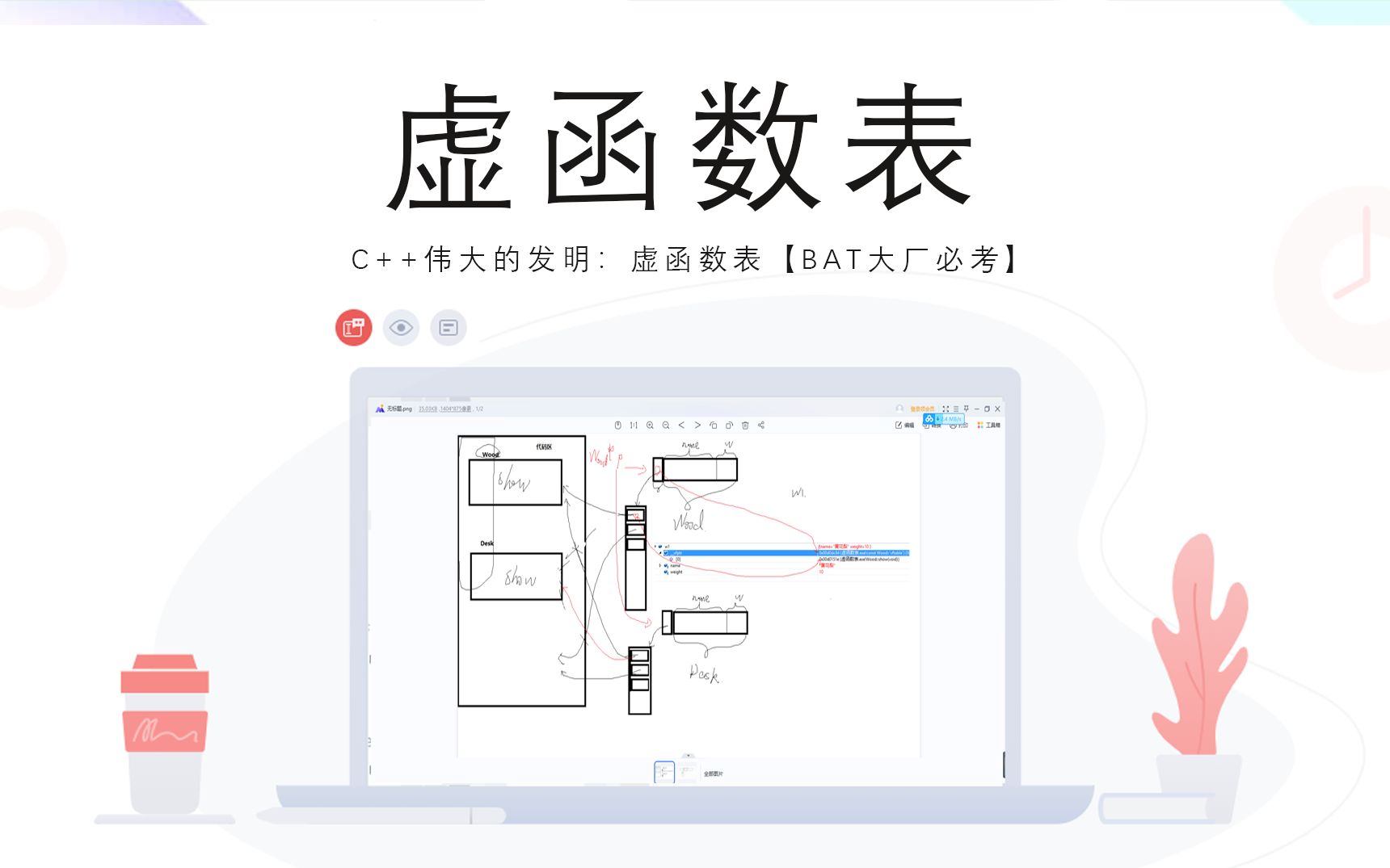 C++伟大的发明:虚函数表【BAT大厂必考】带你用指针探寻面向对象精髓多态底层实现原理哔哩哔哩bilibili